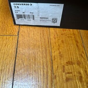 Converse Black Box with White Label